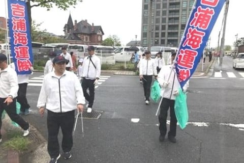 門司港レトロ地区 クリーンアップ運動