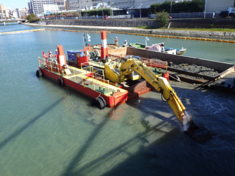 紫川（MM区間）河道掘削工事（4-1）